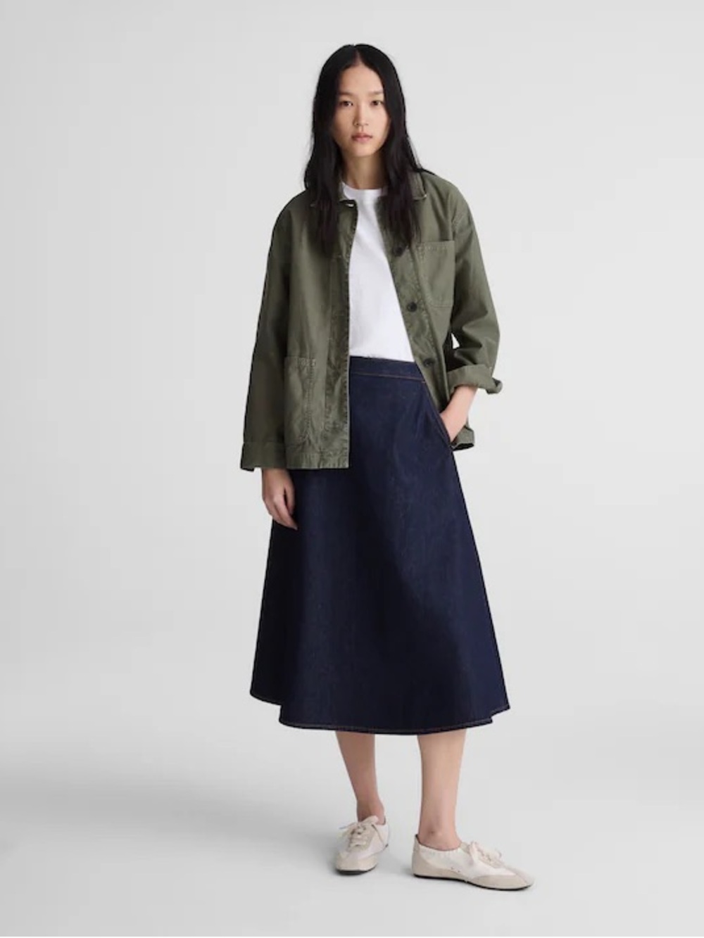Madewell Denim Midi circle skirt 🖤